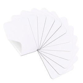 12PCS Denim Patches for Jeans Iron on, 100% Cotton White Iron on Patches for Clothing, Inside & Outside Fabric Patches for Jeans Repair and Clothing Decoration Kit, Size 4.9 x 3.8 in