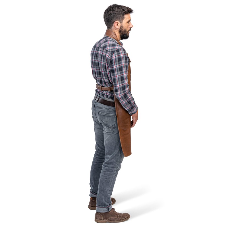 Premium Leather Apron - Full Leather handcrafted BBQ, Working, Barber