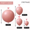 PartyWoo Dusty Pink Balloons 140pcs Different Sizes of 18 12