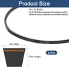 sourcing map 2 Pcs 3L360 Classic Wrapped Rubber V-Belt, 36"(914mm)
