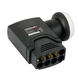 PremiumX Deluxe Octo LNB Signal Converter for up to 8 Subscribers Digital Satellite Reception HD UHD 4K DVB-S2 PLL Reference Oscillator for Highest Frequency Stability and Performance