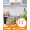 MYGLOAR 6 x Mason Jar Sealing Rings Fits Standard Size