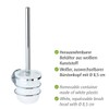 WENKO Turbo-Loc® Stainless Steel Toilet Brush Holder, Fixes Without Drilling,