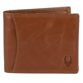 WildHorn Leather Men's Wallet (WH1173), TAN CRUNCH, Classic