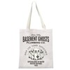 MEIKIUP Ghosts TV Show Inspired Gift Ghosts Magnet Basement Ghosts Tote Bag CBS Merch (CA Ghosts TB)
