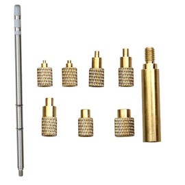 Quicko Heat Set Insert Tool M2 M3 M4 M5 M6 M8 Hot Melt Brass Knurled Nut Embedded Insertion Tip Adapter Kit 3D Printed Parts Install for T12 Soldering Iron