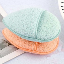 Facial Cleansing Sponge, Brush, Puff, Face Towel Facial Towel 3-Facial Sponge-Green 4ea