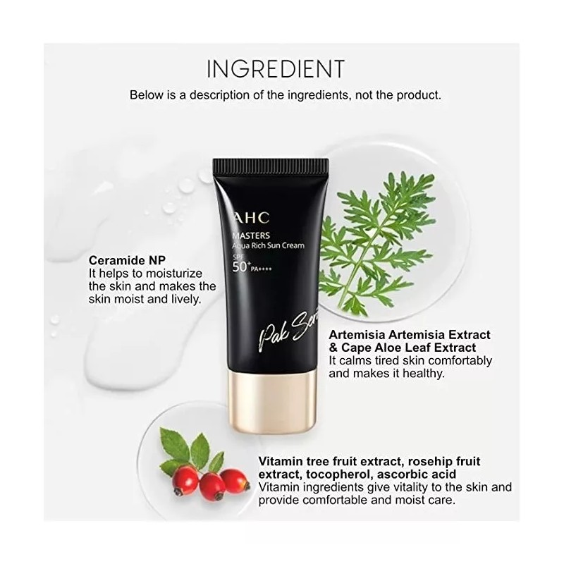 AHC Paquete De 2 Cremas Solar Ahc Aqua Rich Spf50+