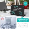 2PCS Black Acrylic Weekly Dry Erase Board with Stand for