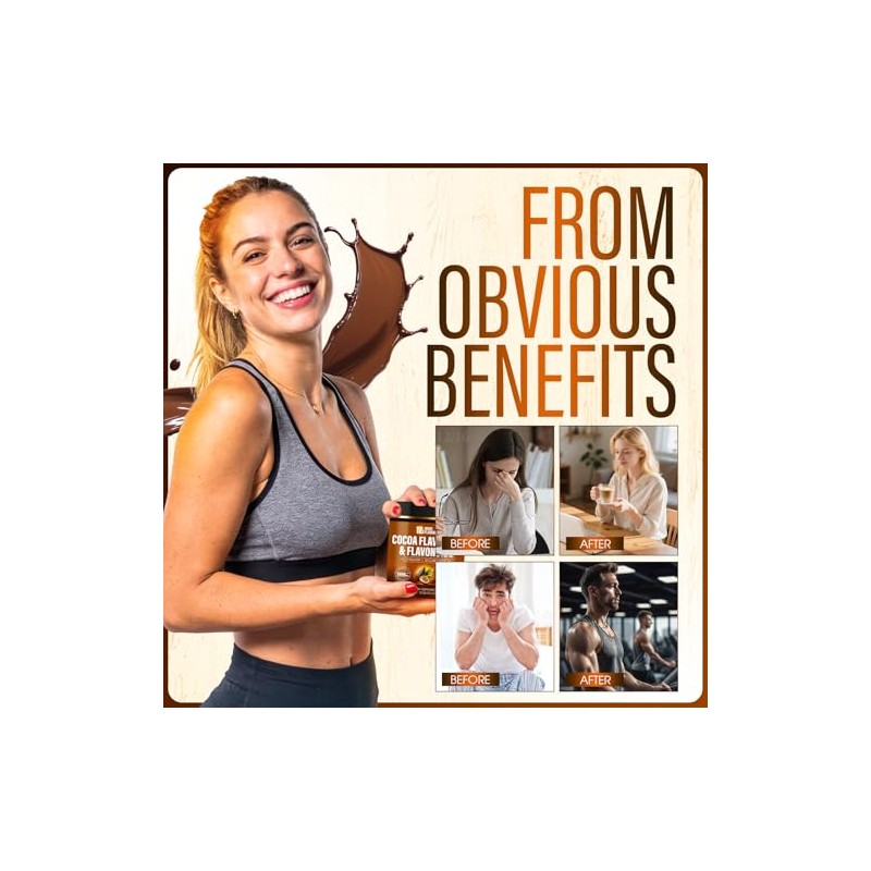 High Flavanol Cocoa Powder – 𝟏𝟓𝟎𝟎𝐦𝐠 Flavanols with 𝟕𝟎𝟎𝐦𝐠 Naturally