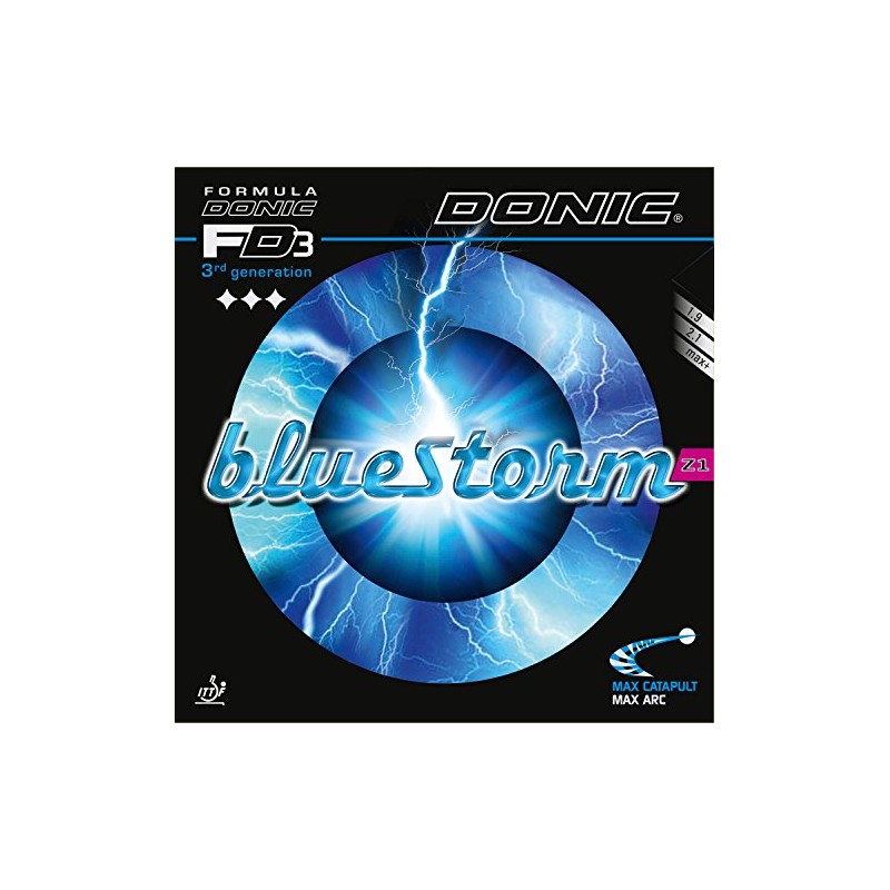 Donic (donikku) Table Tennis Rubber Blue Storm Z2 Black