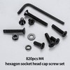 820 Pcs M4 Bolts and Nuts Set, M4 Countersunk Bolts,