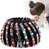 Halter - Swallow Nest Hair Clip Extendable Ponytail Colorful Rhinestone