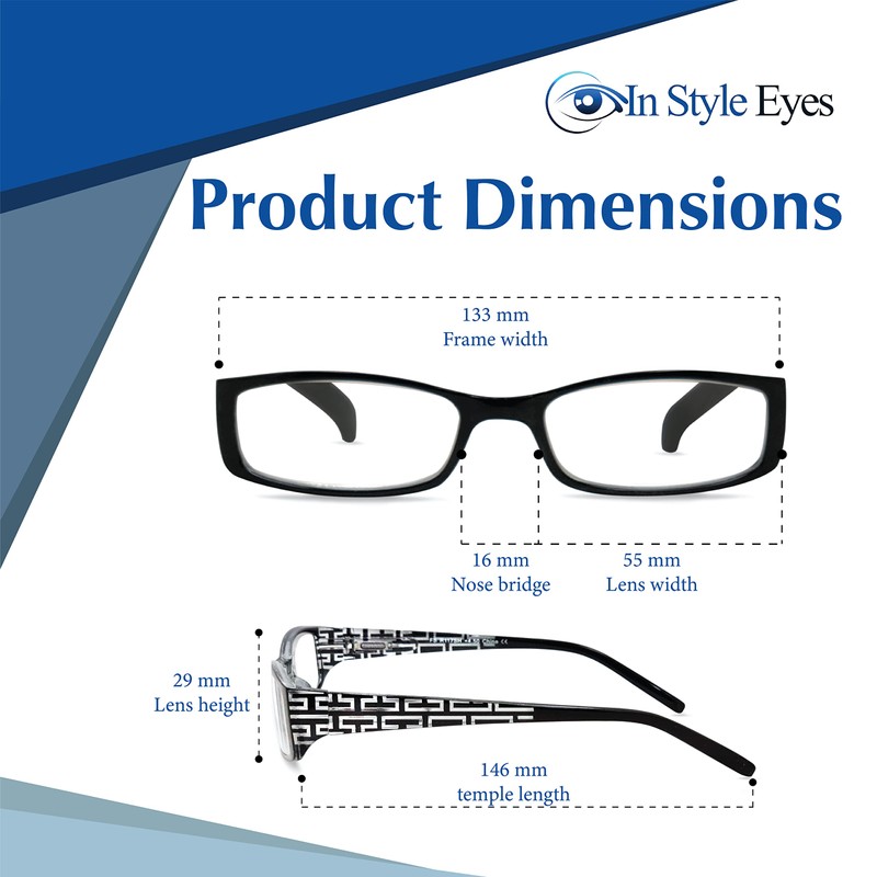 In Style Eyes Super Strength II High Magnification Reading Glasses