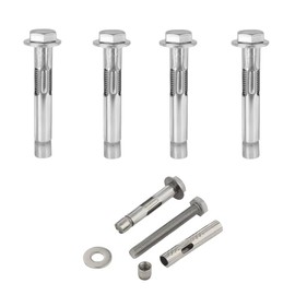 M6*70MM Expansion Bolts,4Pcs Expansion Screw Bolts,201 Stainless Steel Hex Expansion Screws,Heavy Duty Fixing Anchor,for Concrete,Masonryand Brick Wall