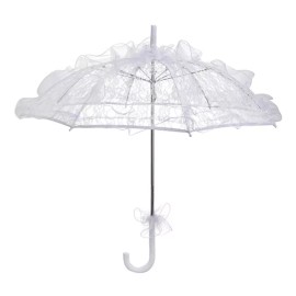 Generic De Encaje Hecho A Mano, Sombrilla De Sol Nupcial Para