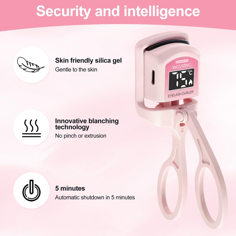 UNIVILLE Heated Eyelash Curler, with Temperature Display Eyelash Curler