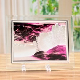 Sand Art Sand Mystery Illusion Art Sand Picture Stand Type Interior Ornamental Present KB-SANDSC (Pink)