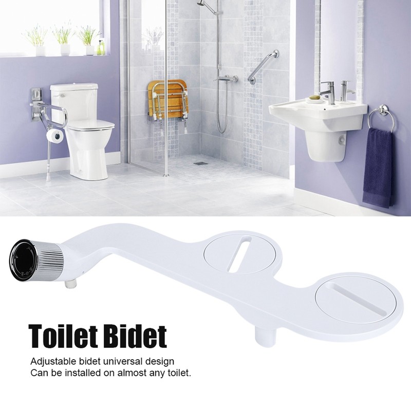 G1/2in Thread Toilet Bidet Seat Attachment Cold Water Spray Double