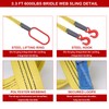 Lifting Slings Straps with Hooks, 3.3 Feet Two Leg Bridle