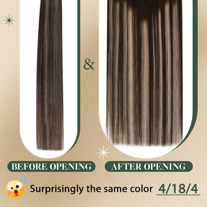 Ugeat Real Hair Extensions, Bonded Micro Ring, Microlink Extensions, Balayage
