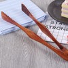 BBQ Cooking Tongs Wooden Clip Buffet Food Tongs Bread Tong