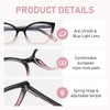 LKEYE Cat Eye Reading Glasses Women Blue Light Cute Computer