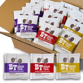 BEANS TALK Coffee Drips, 3 Types, 30 Pieces, Generous 0.4 oz (10 g), Drip Coffee, 30 Assorted