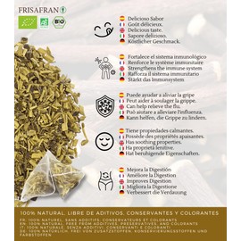 FRISAFRAN - Pyramid Stick Licorice Infusion | Ecological | Direct from | Producer Grown in Navarre - 60Uds