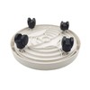 itechpanda Outdoor Roll Around Plant Caddy with Wheeled Planter Pallet,