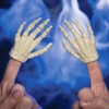 Accoutrements Archie McPhee Funny Glow-in-The-Dark Skeleton Finger Hands: Spooky Set