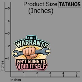 (3Pcs) This Warranty Isn't Going to Void Itself Sticker – Funny Mechanic Wrench Decal for Toolbox, Garage, Auto Repair, Car Bumper, Laptop, DIY Tech Projects – Gifts for Engineers, Handyman 3"