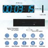 CHKOSDA Digital Wall Clock, Oversize Led Digital Clock Large Display