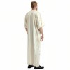 Musuly Men's Kaftan - Traditional Thobe Abaya Djellaba, beige
