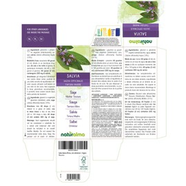 Sage (Salvia officinalis) Leaves Alcohol-Free Mother Tincture Naturalma - Liquid Extract Drops 60 ml - Food Supplement - Vegan