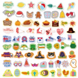 CHEFAN Felt Board Pieces for Holiday Seasonal Decorations, Felt Pieces for Festival and Season Felt Letter Board Accessories, Precut Flannel Board Story Pieces - 79 Pieces