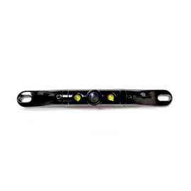 BOYO VTL422TJS - Short Length Bar-Type License Plate Backup Camera with LED Lights and Trajectory Parking Lines (Black)