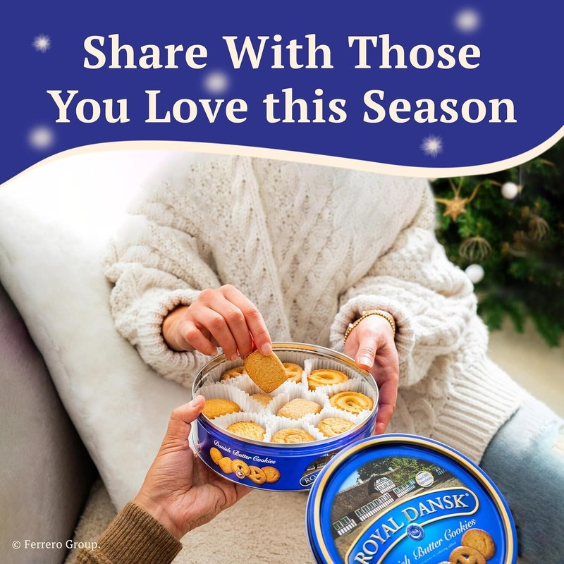 Royal Dansk Danish Cookie Selection, No Preservatives or Coloring Added,