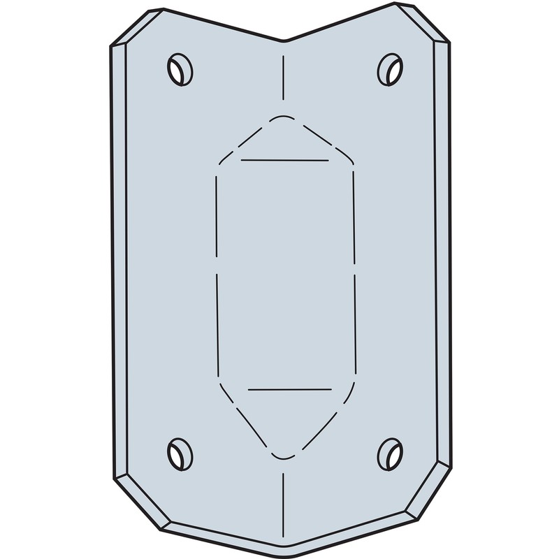 Simpson Strong-Tie GA1 GA 2-3/4 in. 18-Gauge Galvanized Gusset Angle