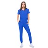 Natural Uniforms Ultra Stretch Womens Jogger Scrub Set (True Royal