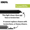 Ideal Security Screen Door Closer, 9", Black
