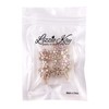 3PCS Rhinestone Bling Flower Small Mini Barrette Decorative Hair Clips
