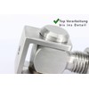 UHRIG Gate Hinge Stainless Steel M20 V2A Steel Hinge, Adjustable