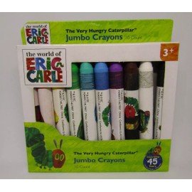 Innovative Designs Eric Carle Very Hungry Caterpillar Jumbo Crayons 10 ct pk white paper wrap
