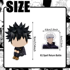 Japanese Anime Figure, Pack of 61 Cool Anime Stickers, Mini Look Up Action Figure, Statue, Cartoon Vinyl Stickers, Q Posket Figure, Gift for Fan Model Collection, Desk Decoration