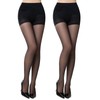 MANZI Women's Tummy Control Tights, 20D Transparent Shaping Tights, High