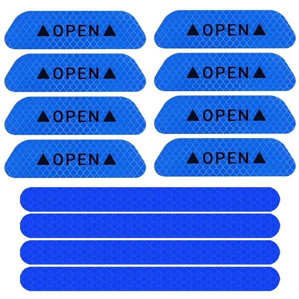 Pack of 12 Anti-Collision Reflectors - Warning Reflective Stickers for