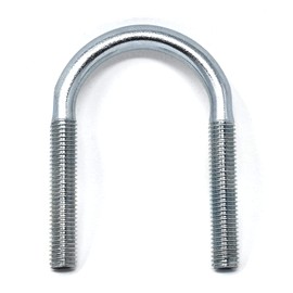 Design61 4 x U-bolt M8 x 46 x diameter 15 mm U-bolt threaded bracket galvanised U-bolt