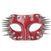 Steampunk Masquerade Mask Spike (Red)