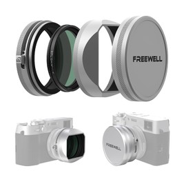 Freewell CPL/GMIST (1/4) Filter Kit with Lens Hood for Fuji X100 Series (X100, X100S, X100F, X100T, X100V, X100VI) (Silver)